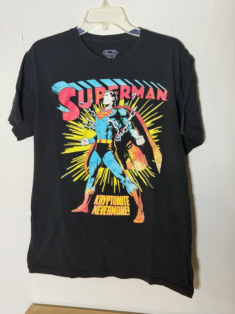 Superman Kryptonite Nevermore Graphic T-Shirt Men’s Large Black DC Comics